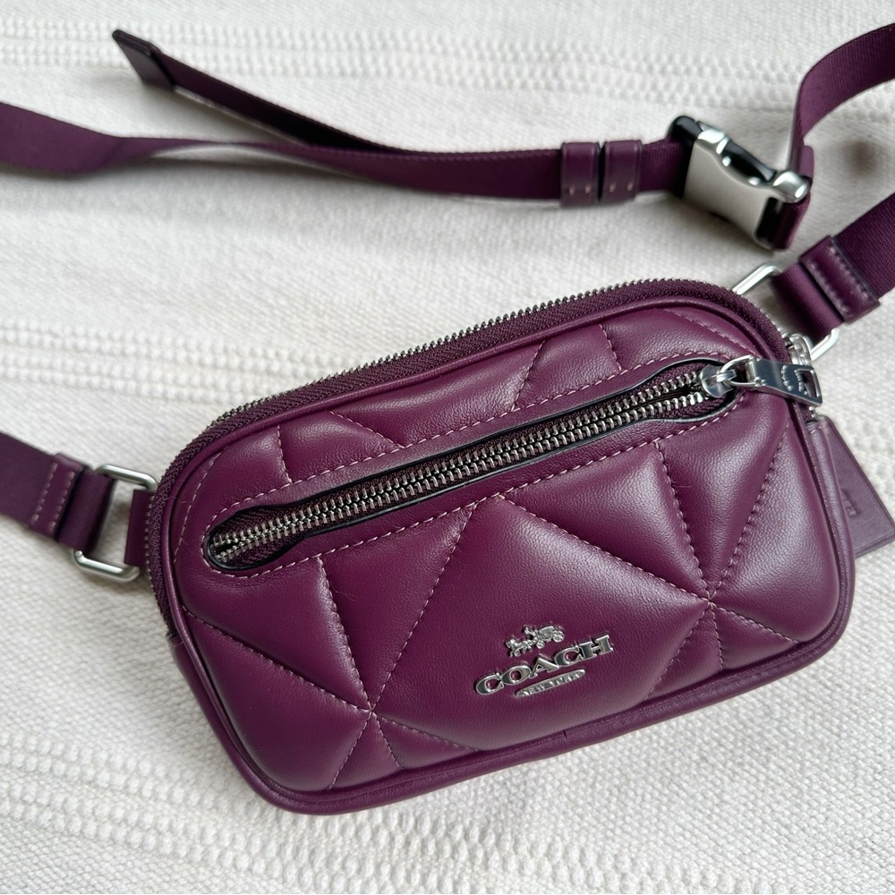 Coach quilted leather belt bag
